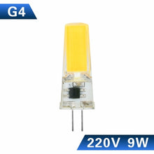 Load image into Gallery viewer, LARZI LED G4 G9 E14 Lamp Bulb AC/DC Dimming 12V 220V 3W 6W 9W COB SMD LED Lighting Lights replace Halogen Spotlight Chandelier
