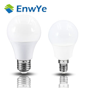 EnwYe LED E14 LED Light E27 LED Bulb AC 220V 230V 240V 60W 45W 35W 25W 20W 18W 15W 12W 9W 6W 3W Lampada LED Spotlight Table Lamp