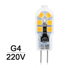 Load image into Gallery viewer, G4 G9 LED Lamp 3W 5W Mini LED Bulb AC 220V DC 12V SMD2835 Spotlight Chandelier High Quality Lighting Replace Halogen Lamps